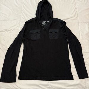 Helix Black Casual Hoodie